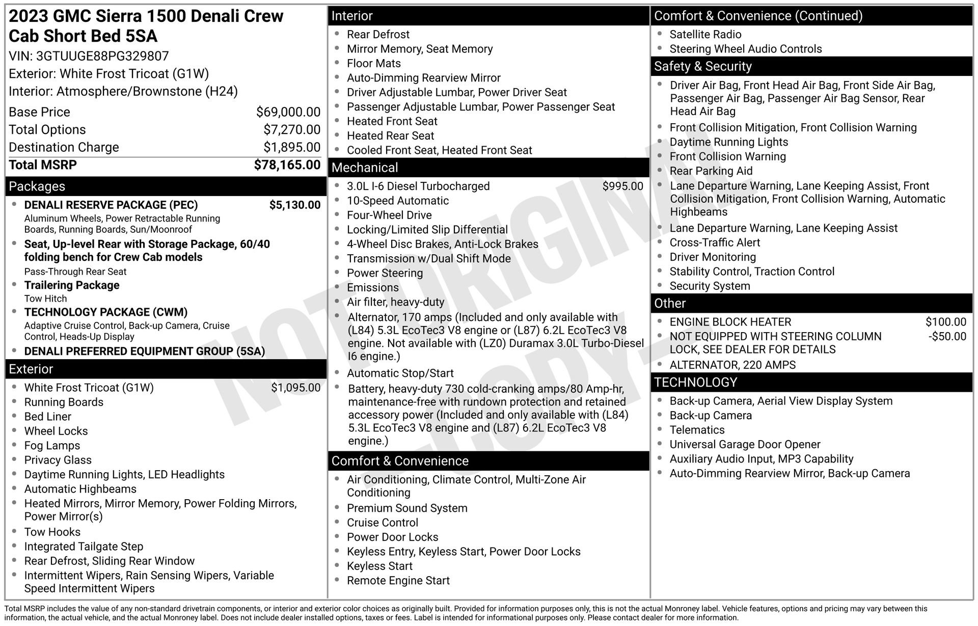 Used 2023 GMC Sierra 1500 Denali w/ Denali Reserve Package AWD/4WD image 36