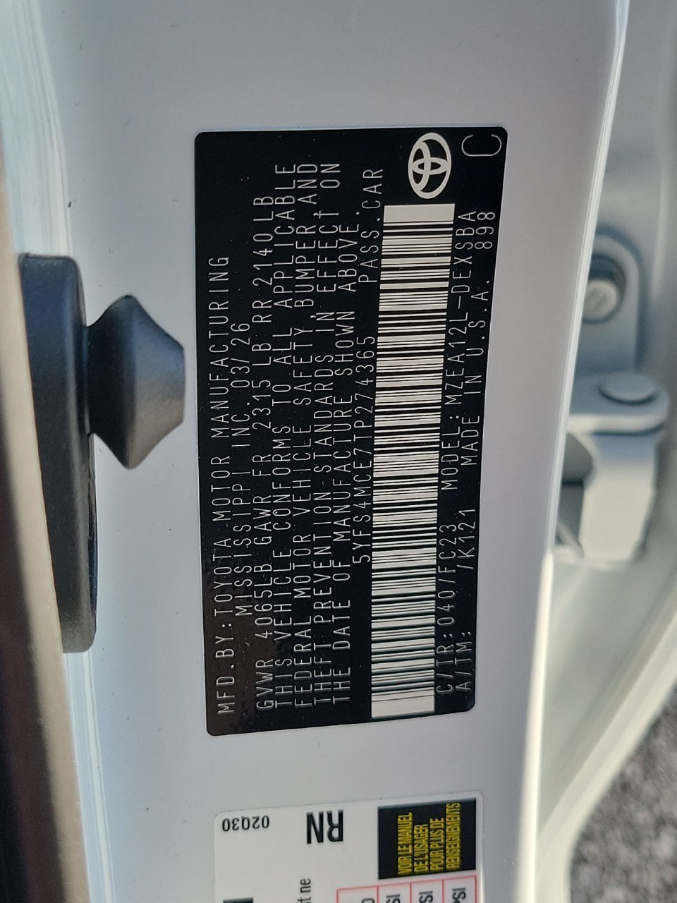 Used 2026 Toyota Corolla SE FWD image 30