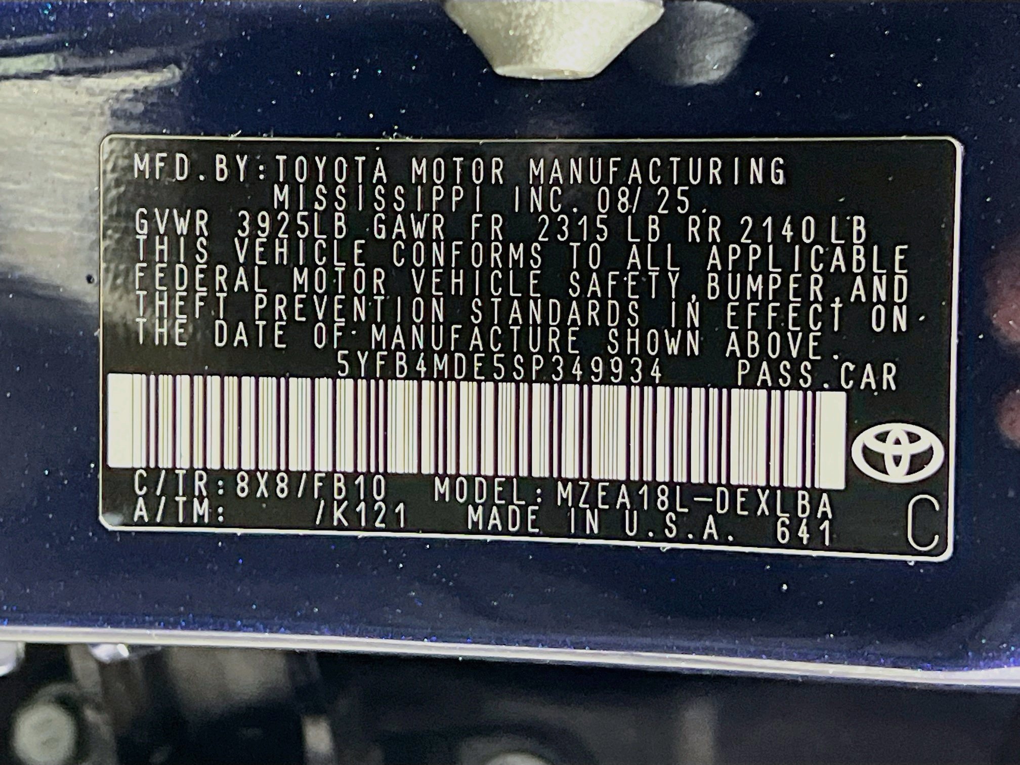 Certified 2025 Toyota Corolla LE FWD image 26