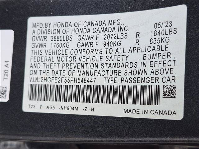 Used 2023 Honda Civic Sport image 23