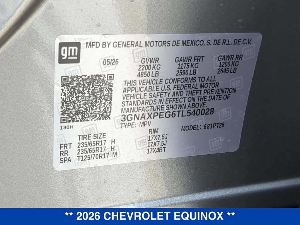New 2026 Chevrolet Equinox LT w/ Safety and Technology Package AWD/4WD image 26