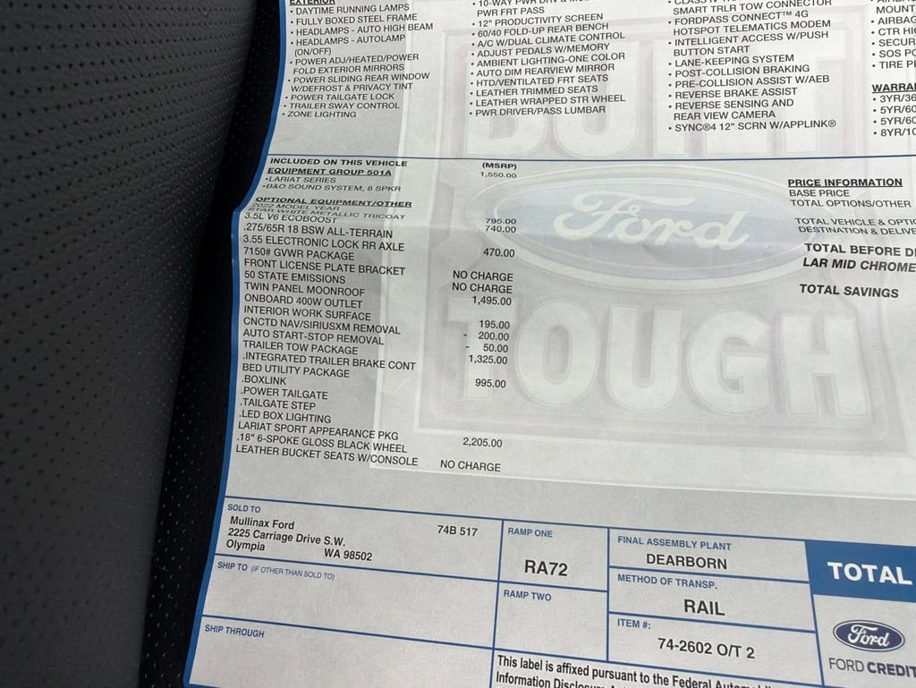 Used 2022 Ford F150 Lariat AWD/4WD image 48