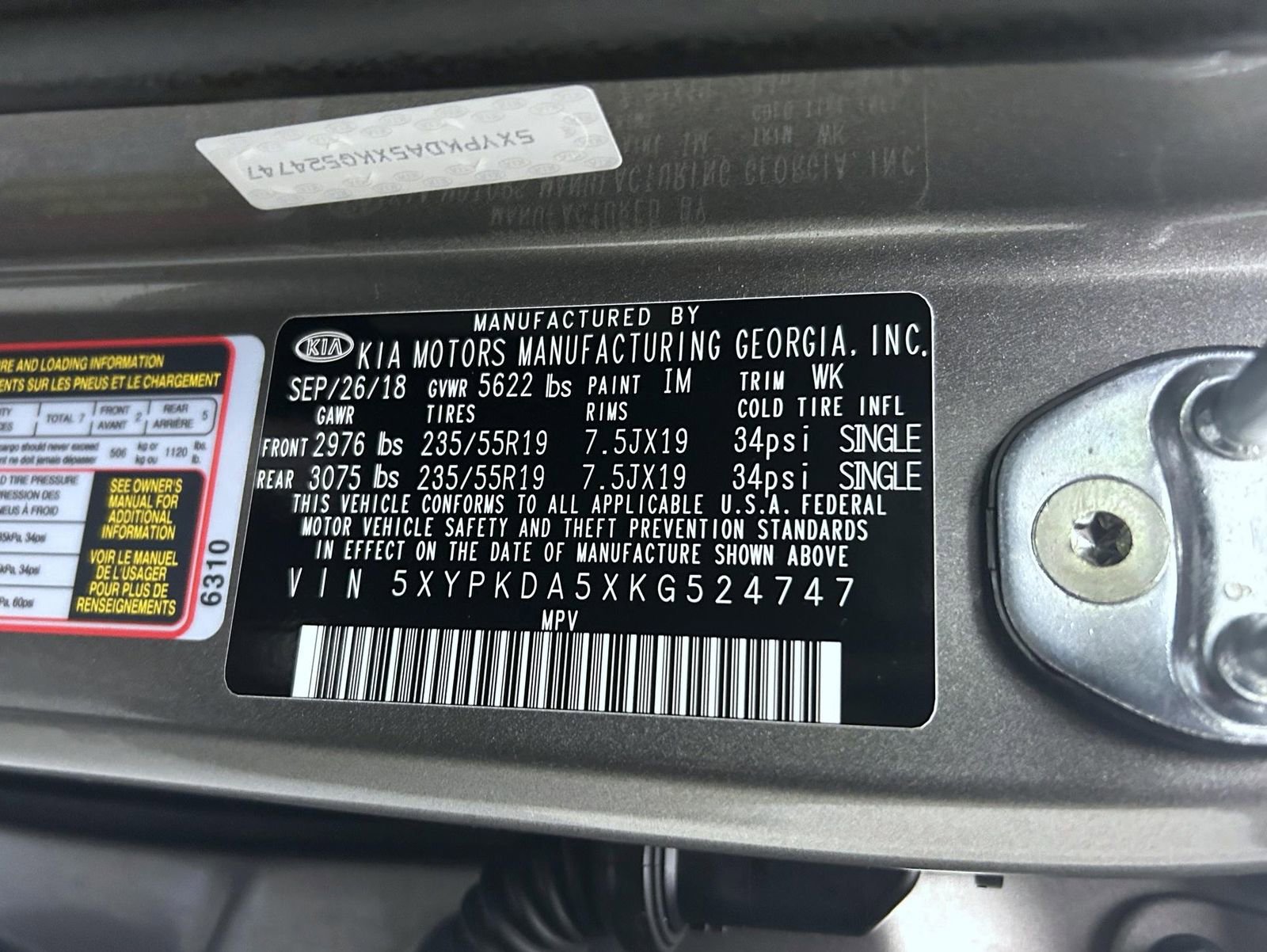 Used 2019 Kia Sorento SX image 27