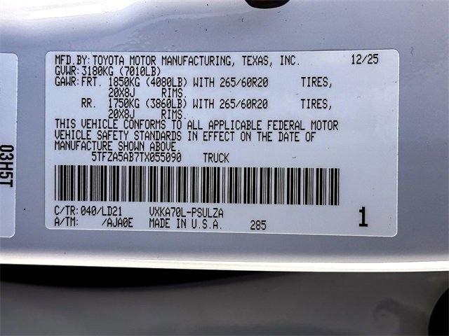 New 2026 Toyota Tundra Limited image 25