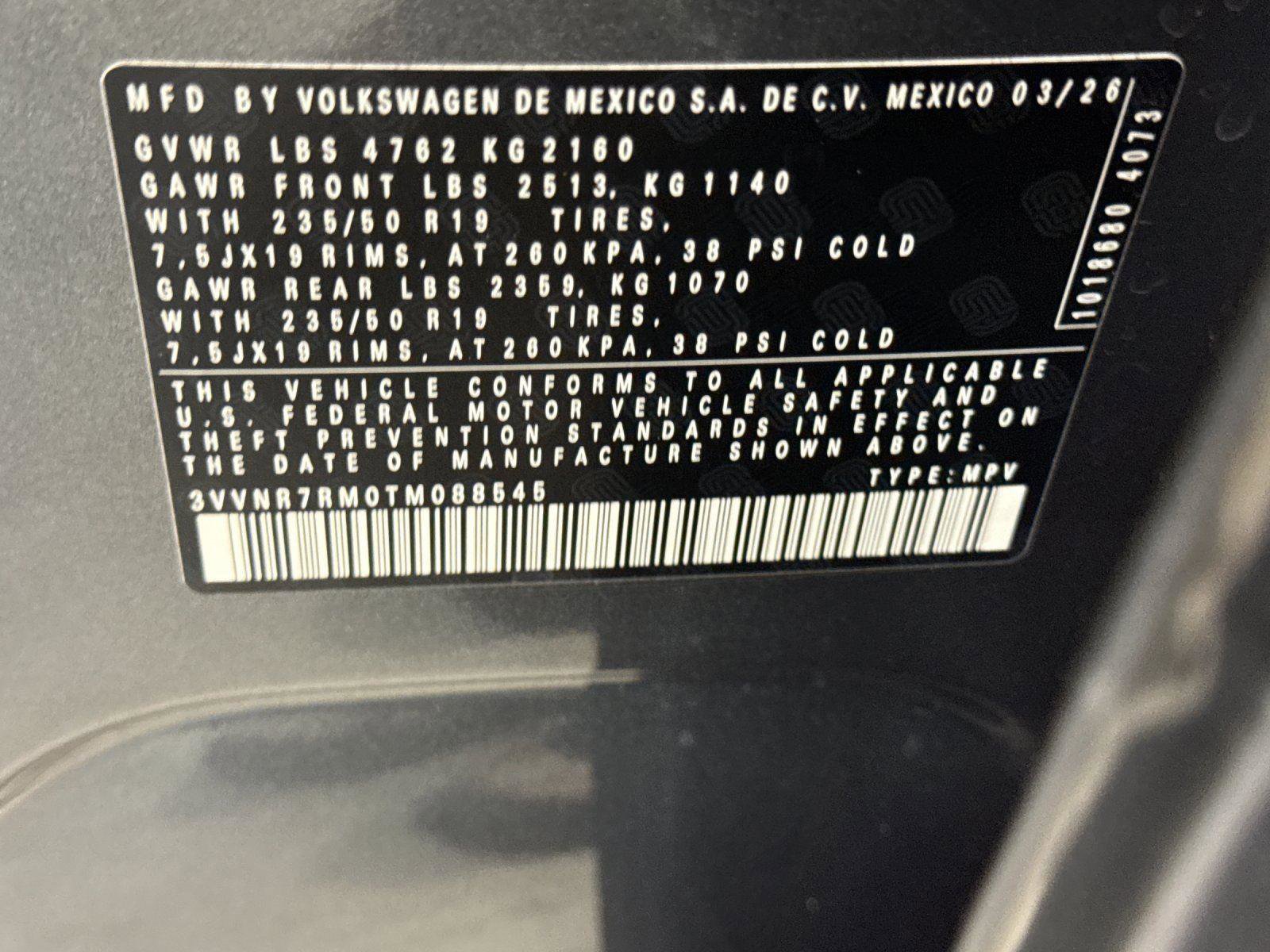 New 2026 Volkswagen Tiguan SE FWD image 27