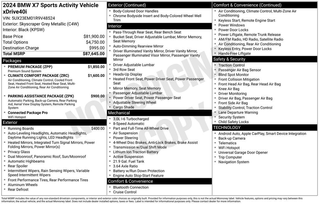 Certified 2024 BMW X7 xDrive40i w/ Premium Package image 5