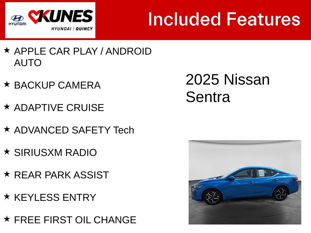 Used 2025 Nissan Sentra SV FWD image 2