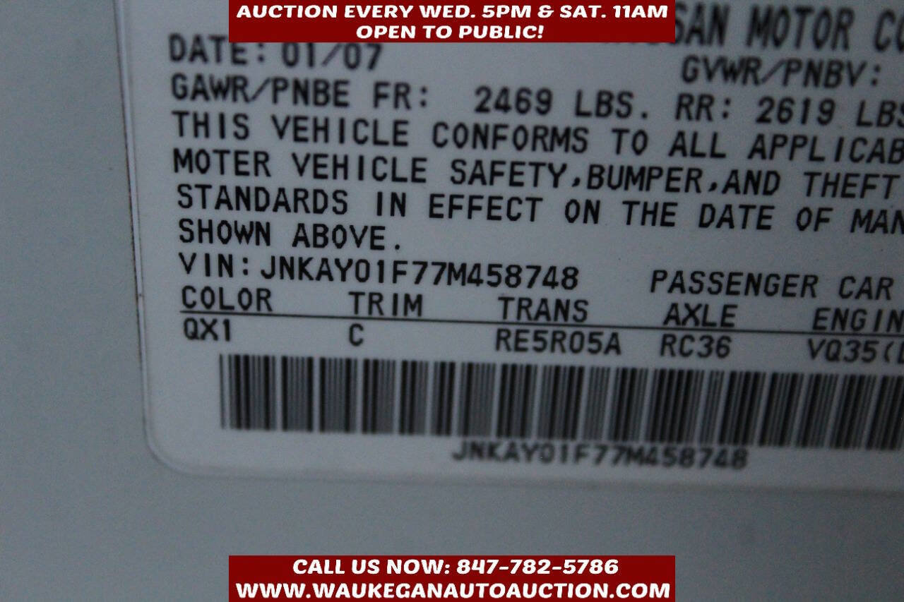 Used 2007 INFINITI M35 x w/ Technology Pkg image 11