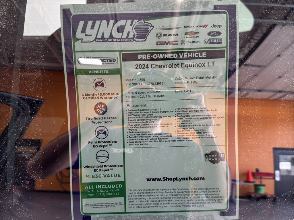 Used 2024 Chevrolet Equinox LT w/ LPO, Floor Liner Package FWD image 36