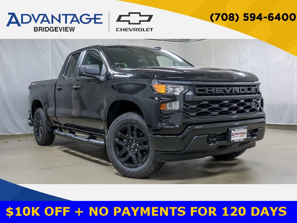 New 2026 Chevrolet Silverado 1500 Custom w/ Turbomax Blackout Package