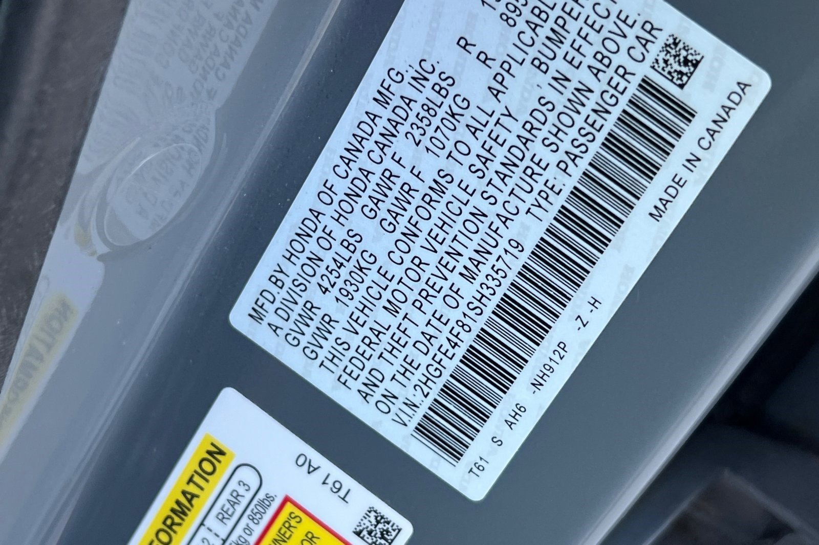 Used 2025 Honda Civic FWD Hybrid Sedan image 20