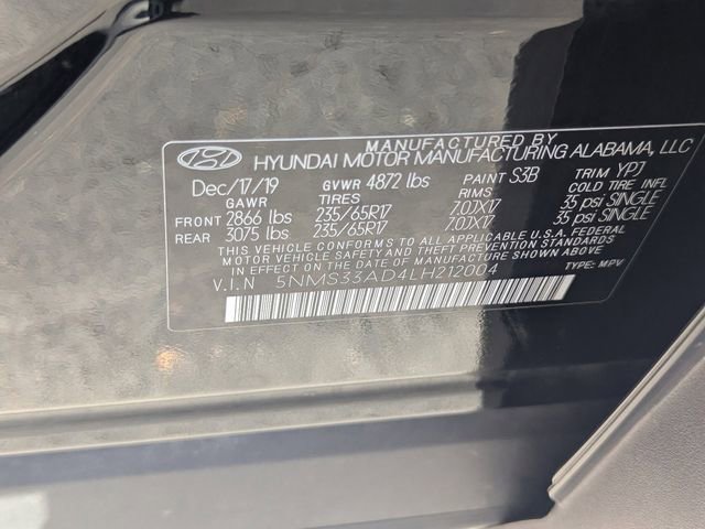 Used 2020 Hyundai Santa Fe SEL image 34