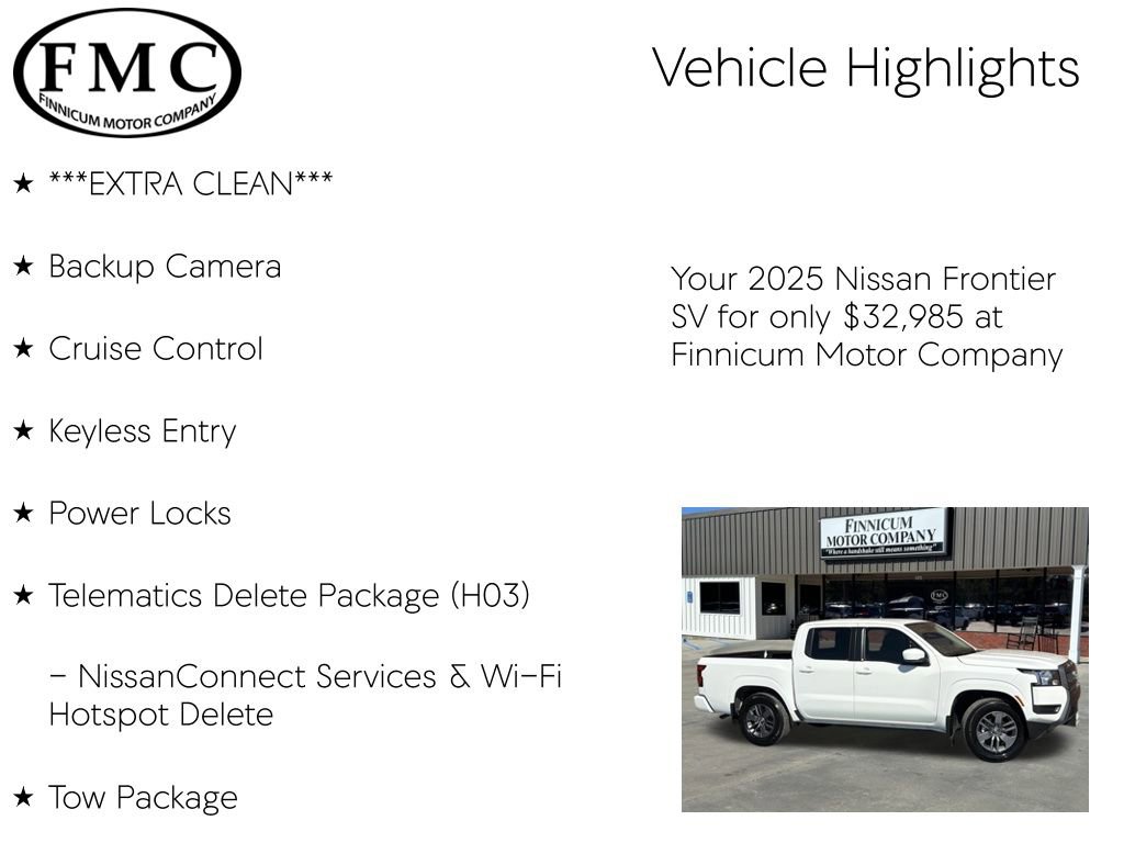 Used 2025 Nissan Frontier SV w/ Tow Package image 5