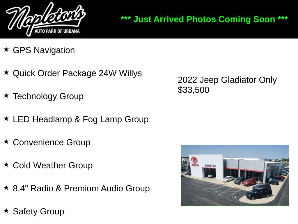 Used 2022 Jeep Gladiator Willys