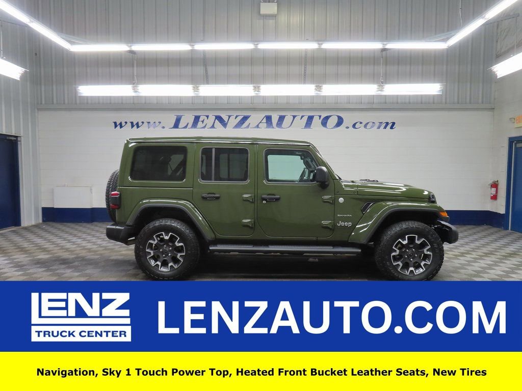 Used 2024 Jeep Wrangler Unlimited Sahara w/ Technology Group image 1