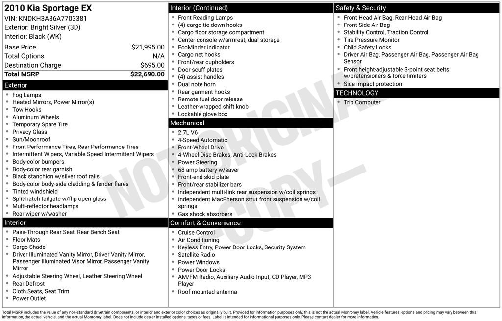 Used 2010 Kia Sportage EX image 6