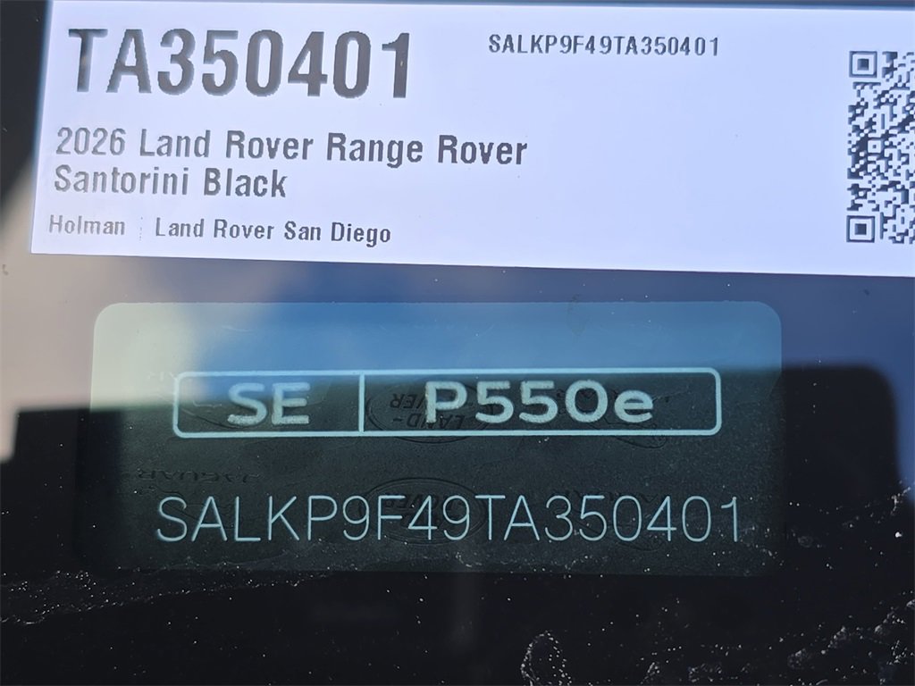 New 2026 Land Rover Range Rover SE image 37
