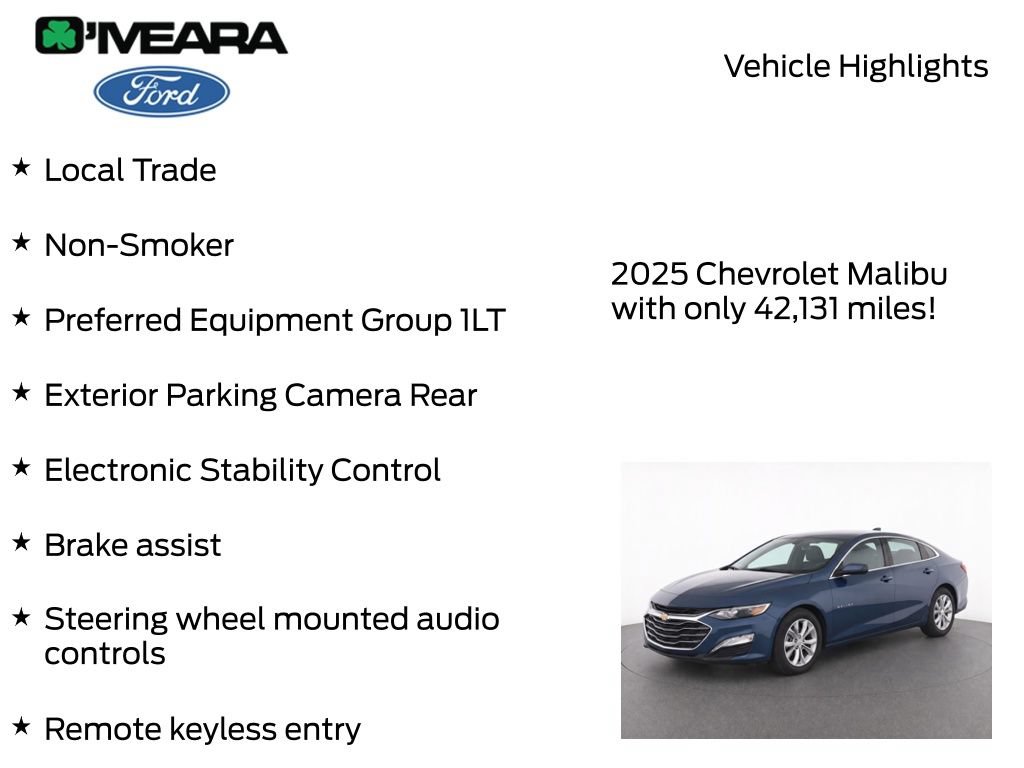 Used 2025 Chevrolet Malibu LT FWD image 7
