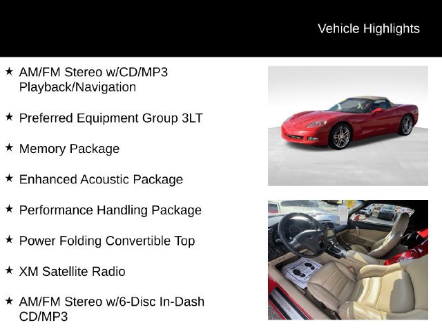 Used 2007 Chevrolet Corvette Convertible w/ Preferred Equipment Group RWD image 8