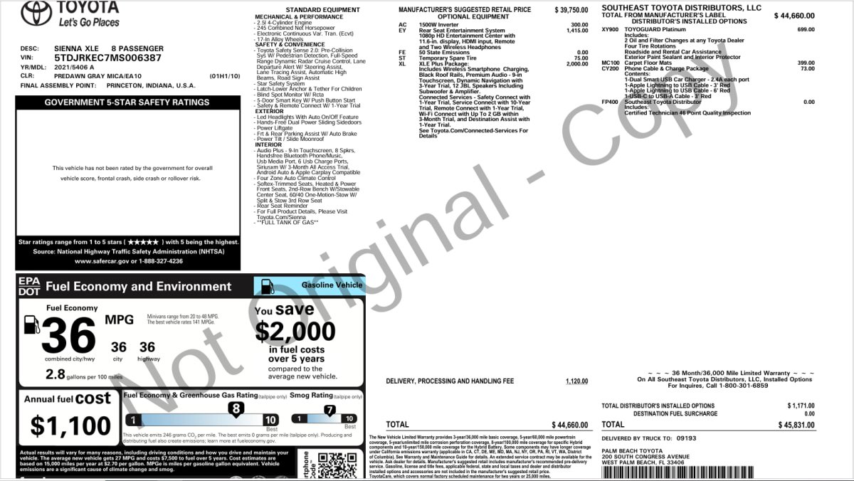 Used 2021 Toyota Sienna XLE w/ XLE Plus Package FWD image 17
