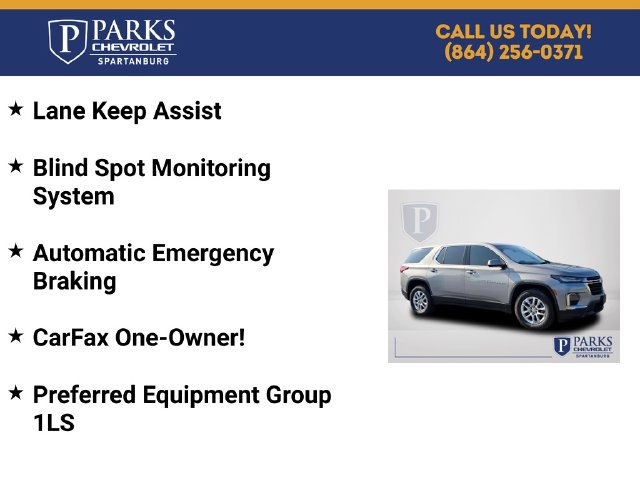 Certified 2023 Chevrolet Traverse LS w/ Safety Package FWD image 4