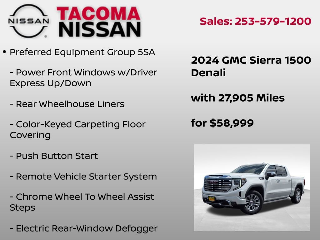 Used 2024 GMC Sierra 1500 Denali w/ Technology Package AWD/4WD image 12