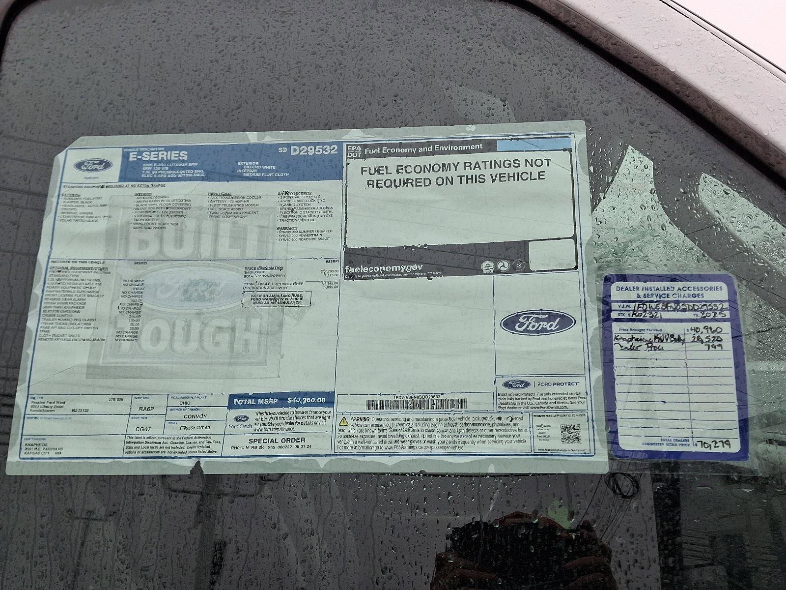 New 2025 Ford E-350 and Econoline 350 Super Duty w/ Power Equipment Group image 11