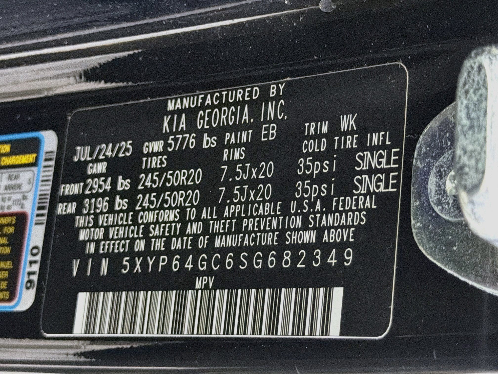Used 2025 Kia Telluride S FWD image 12