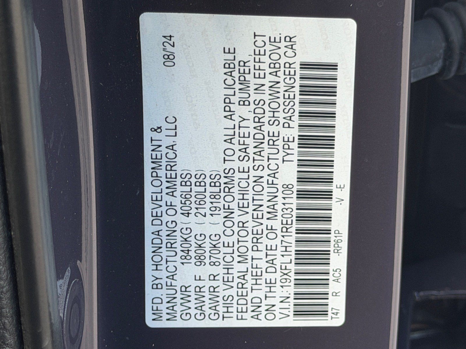 Used 2024 Honda Civic EX-L image 34