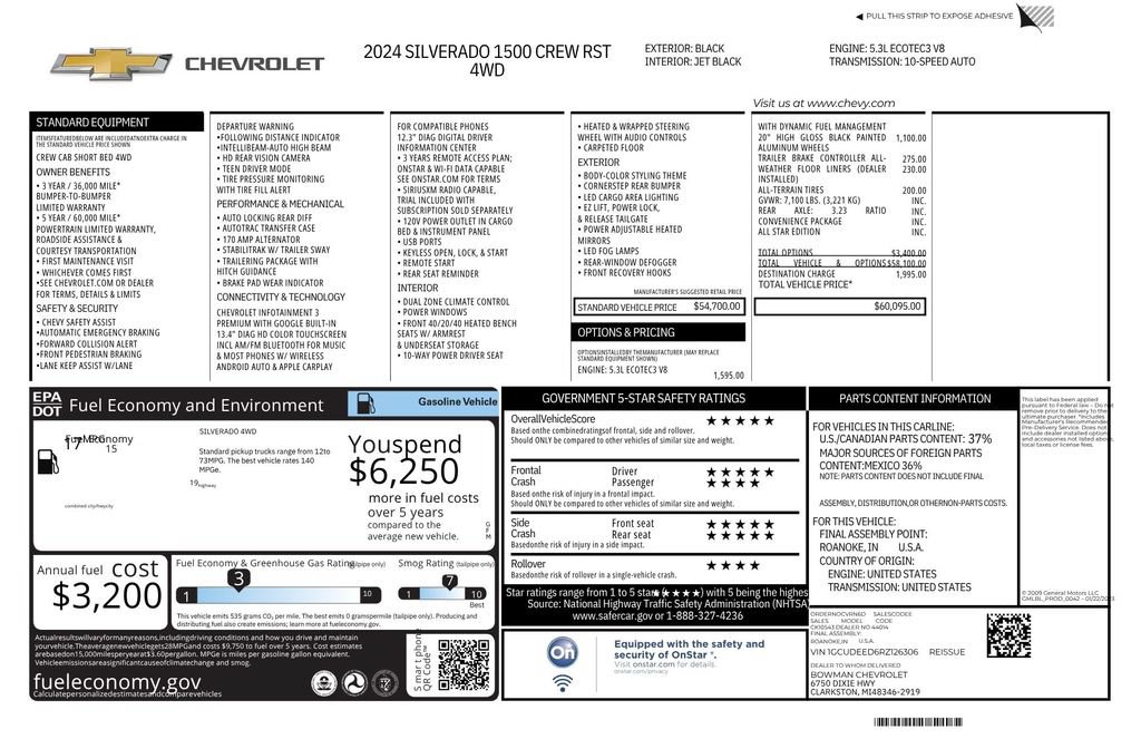 Certified 2024 Chevrolet Silverado 1500 RST AWD/4WD image 12