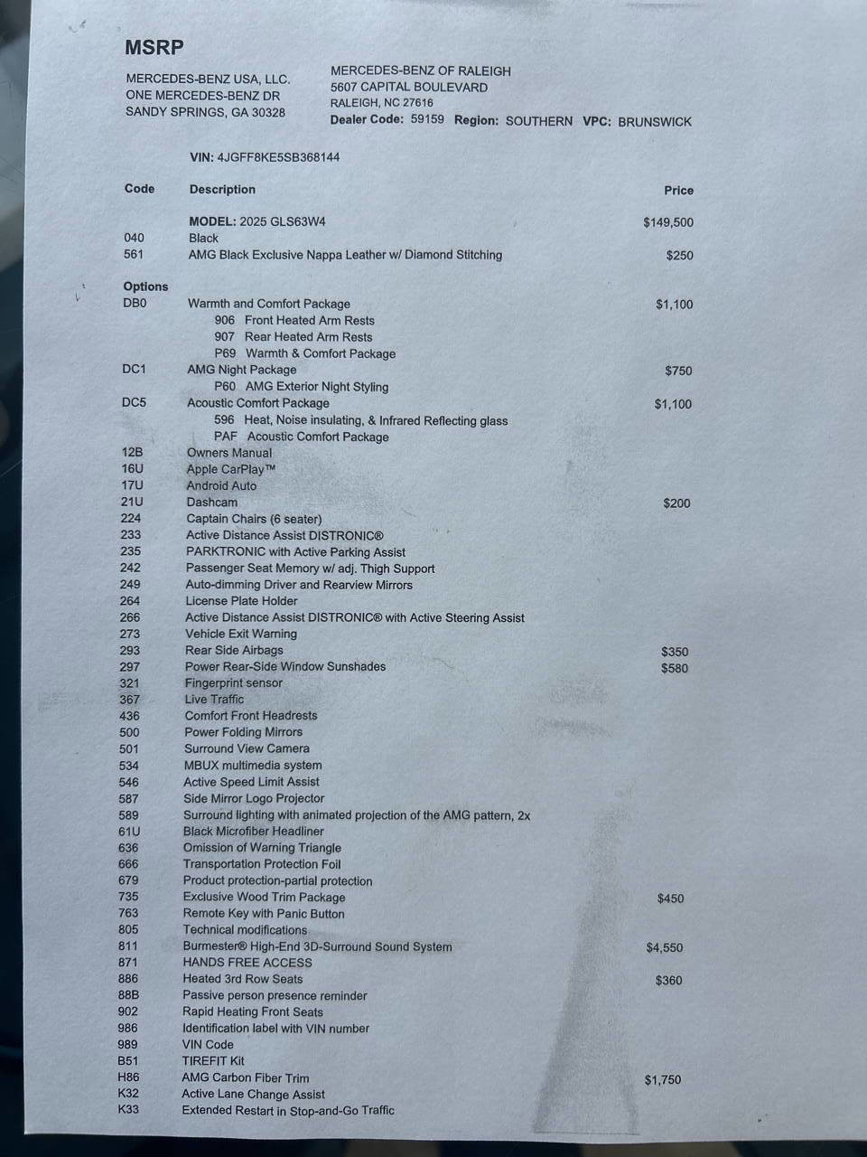 Used 2025 Mercedes-Benz GLS 63 AMG 4MATIC image 5