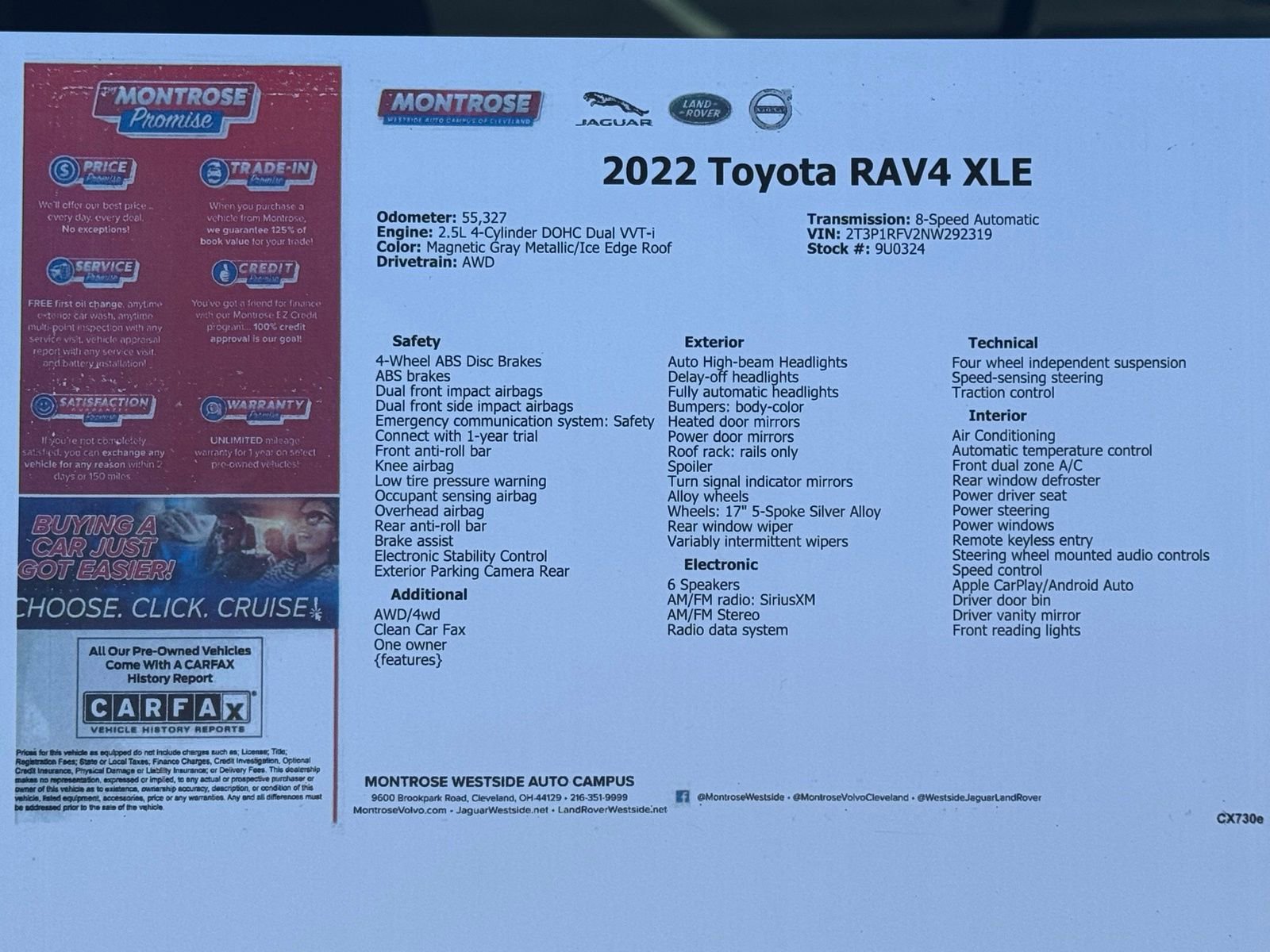 Used 2022 Toyota RAV4 XLE AWD/4WD image 54