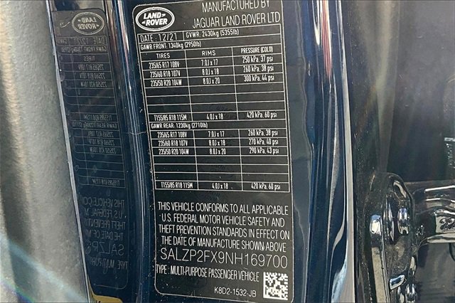 Used 2022 Land Rover Range Rover Evoque SE image 30