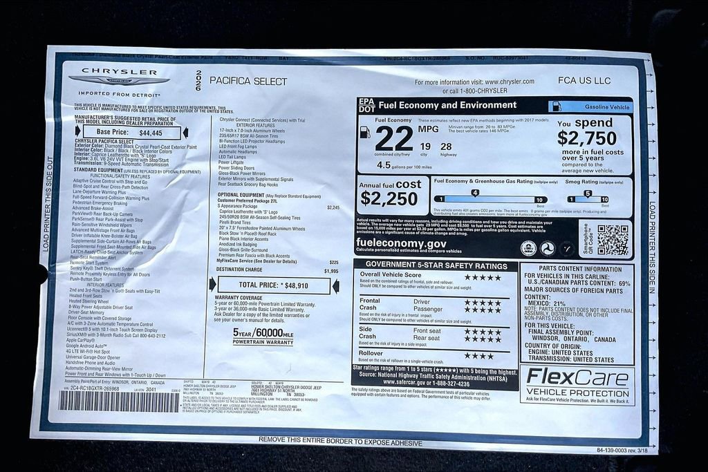 New 2026 Chrysler Pacifica Select FWD image 14