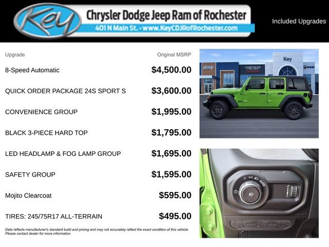 New 2025 Jeep Wrangler Unlimited Sport AWD/4WD image 3