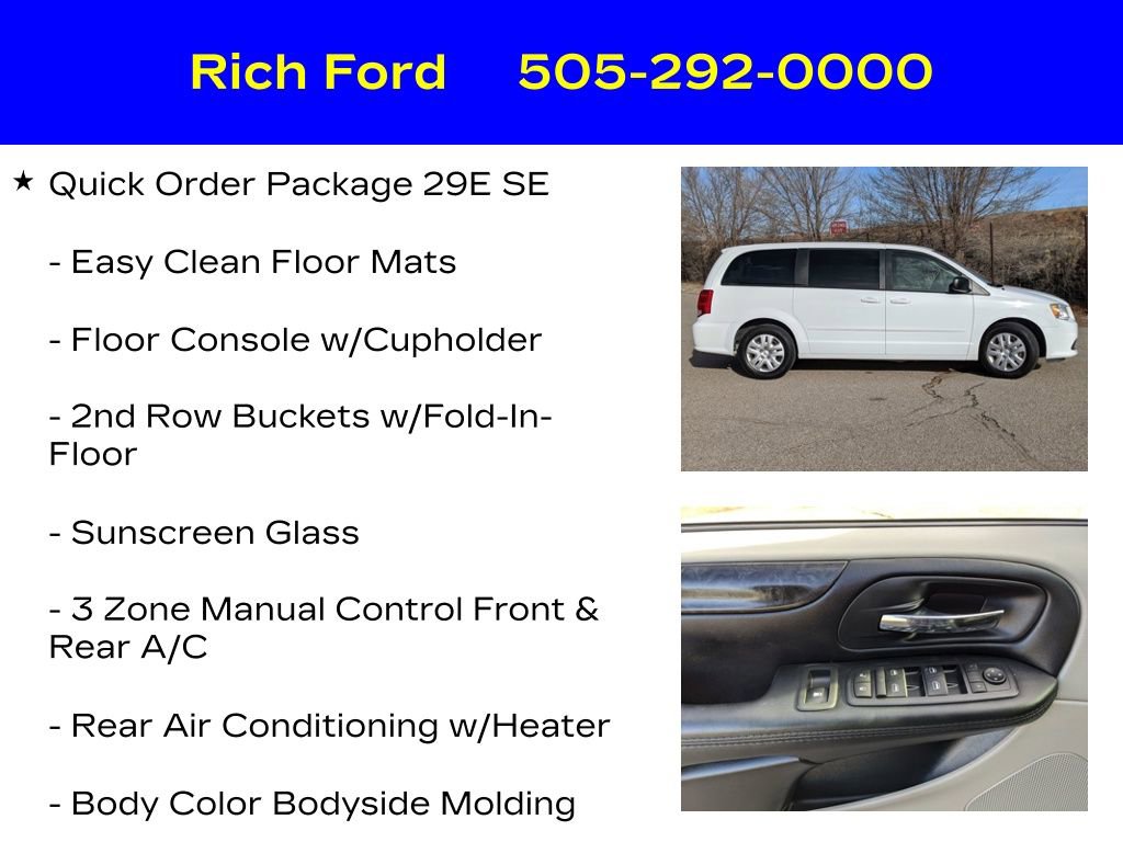 Used 2016 Dodge Grand Caravan SE w/ Quick Order Package 29E SE image 11