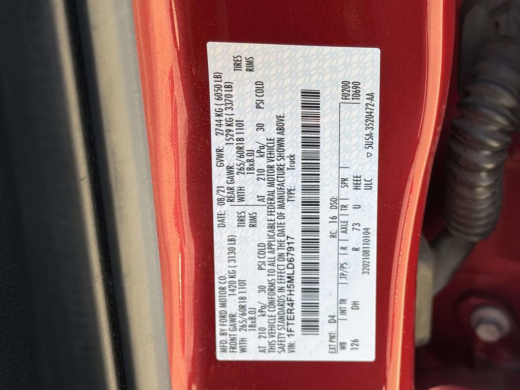 Used 2021 Ford Ranger Lariat w/ Equipment Group 501A High image 27