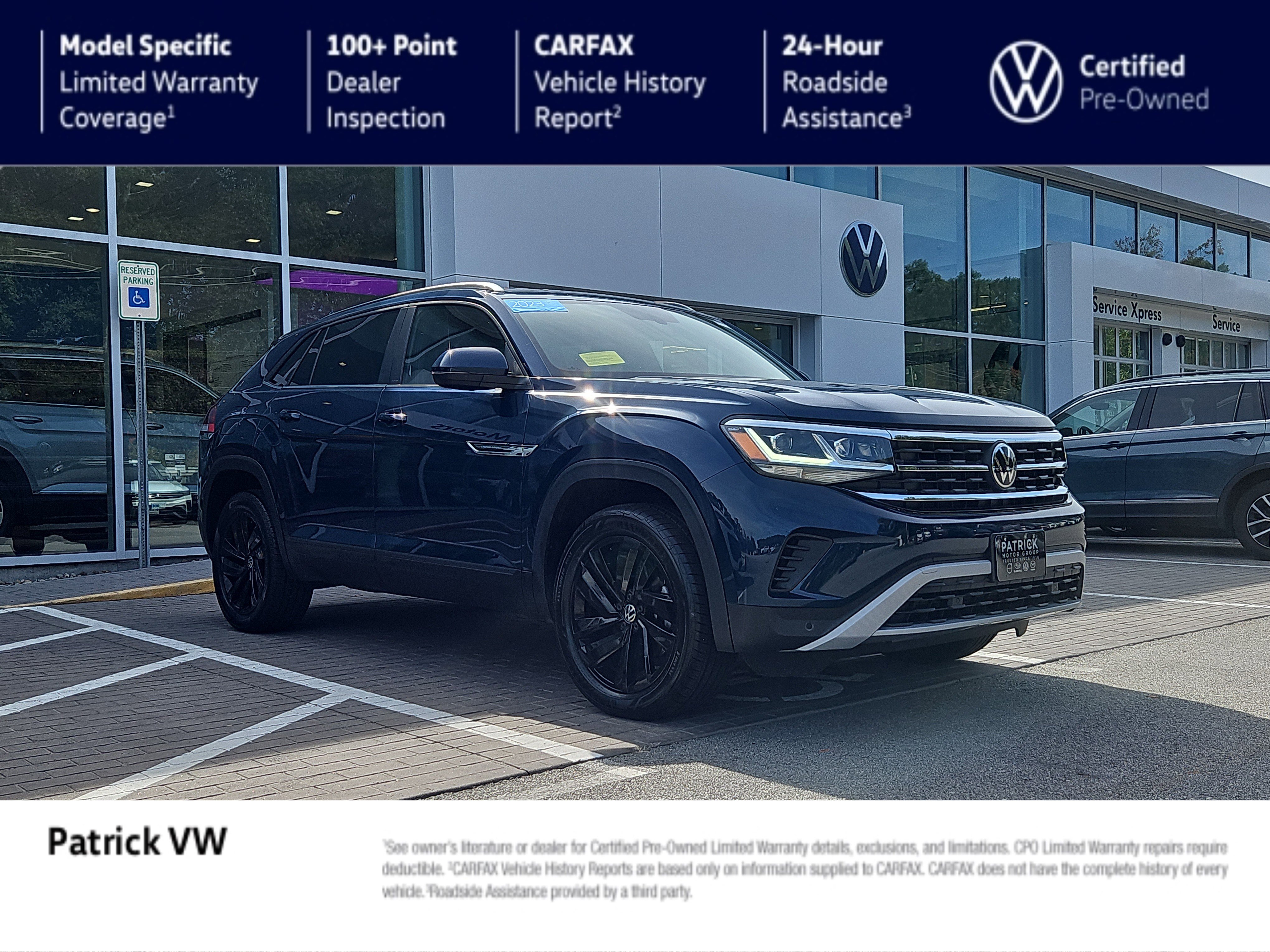Certified 2023 Volkswagen Atlas Cross Sport SE w/ Black Wheel Package