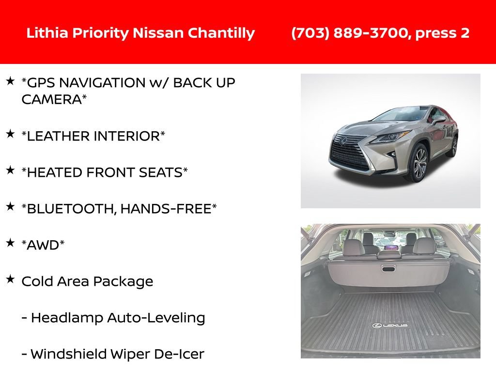 Used 2019 Lexus RX 350 AWD w/ Navigation Package image 6