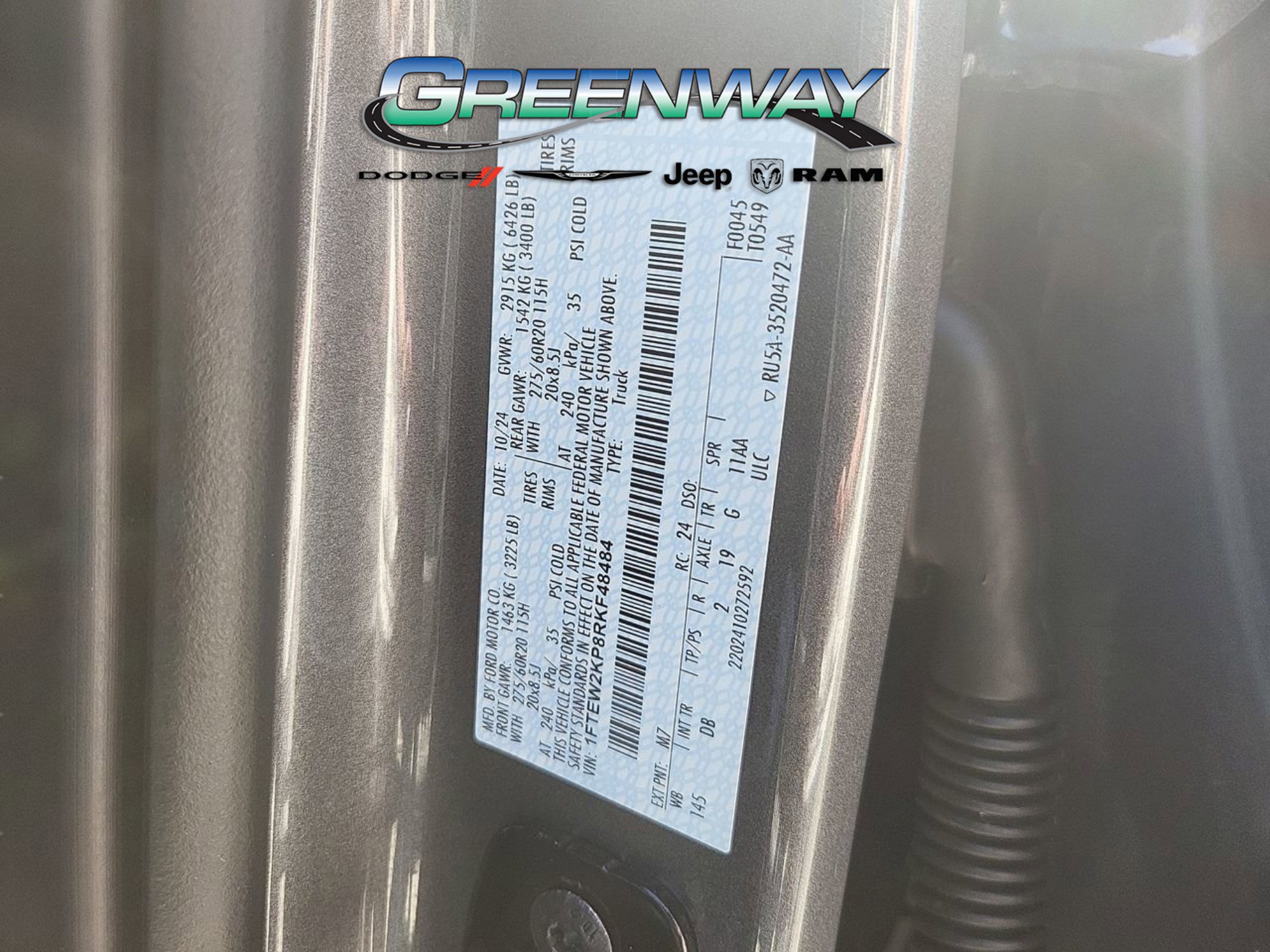 Used 2024 Ford F150 STX w/ STX Black Appearance Package RWD image 32