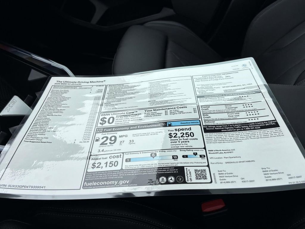 New 2026 BMW X3 xDrive30 image 33