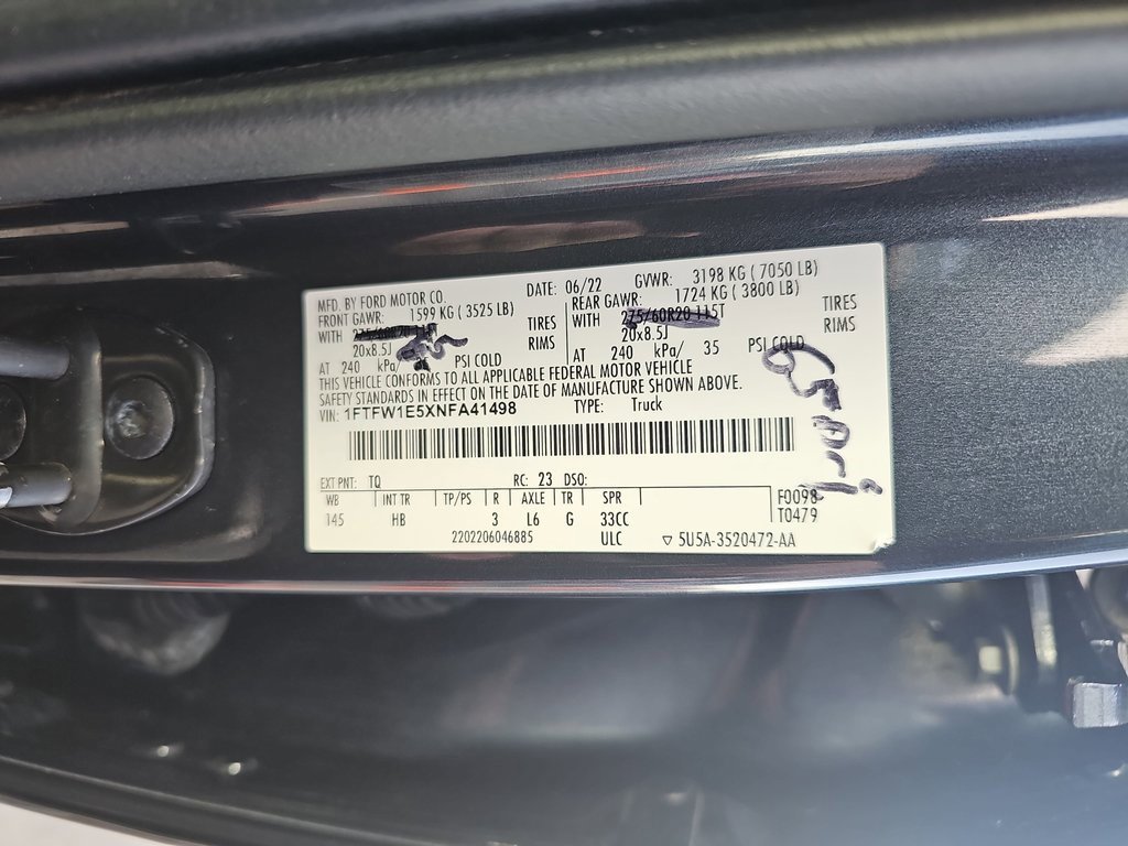 Used 2022 Ford F150 Lariat w/ Max Trailer Tow Package image 33