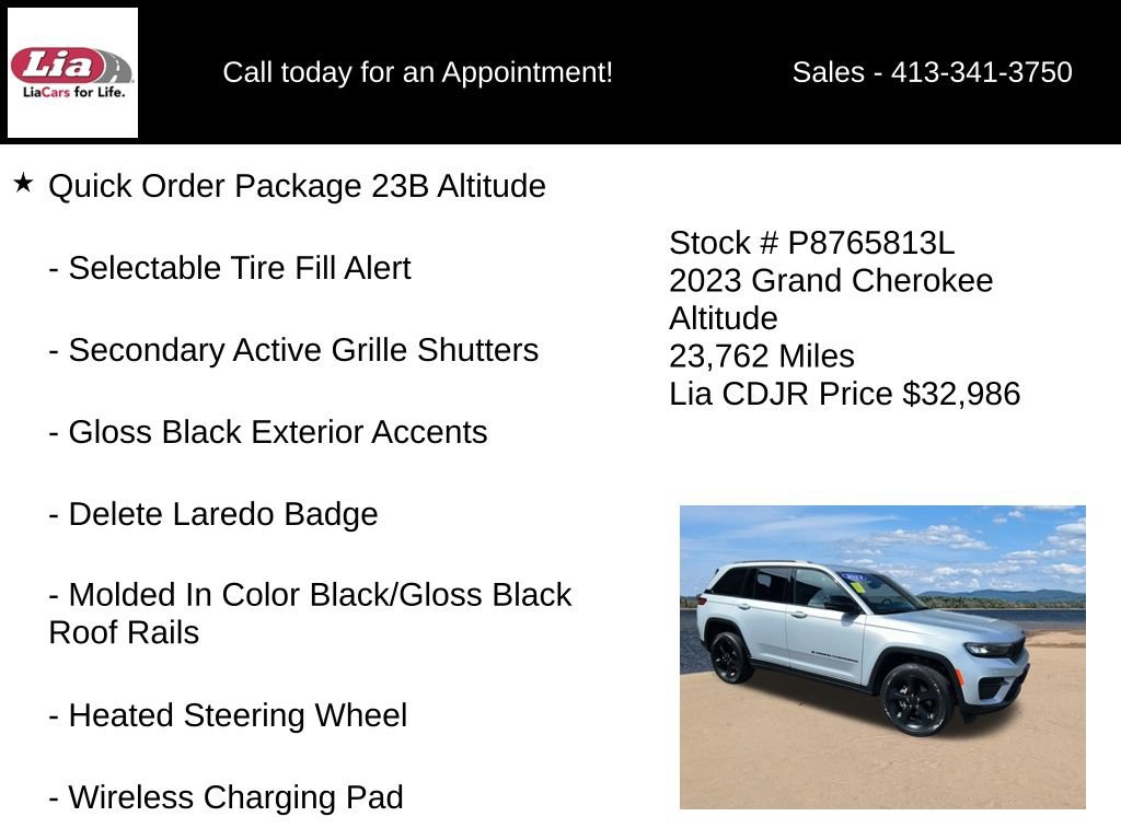 Certified 2023 Jeep Grand Cherokee Altitude AWD/4WD image 11