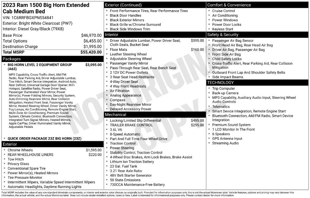 Used 2023 RAM 1500 Big Horn AWD/4WD image 10