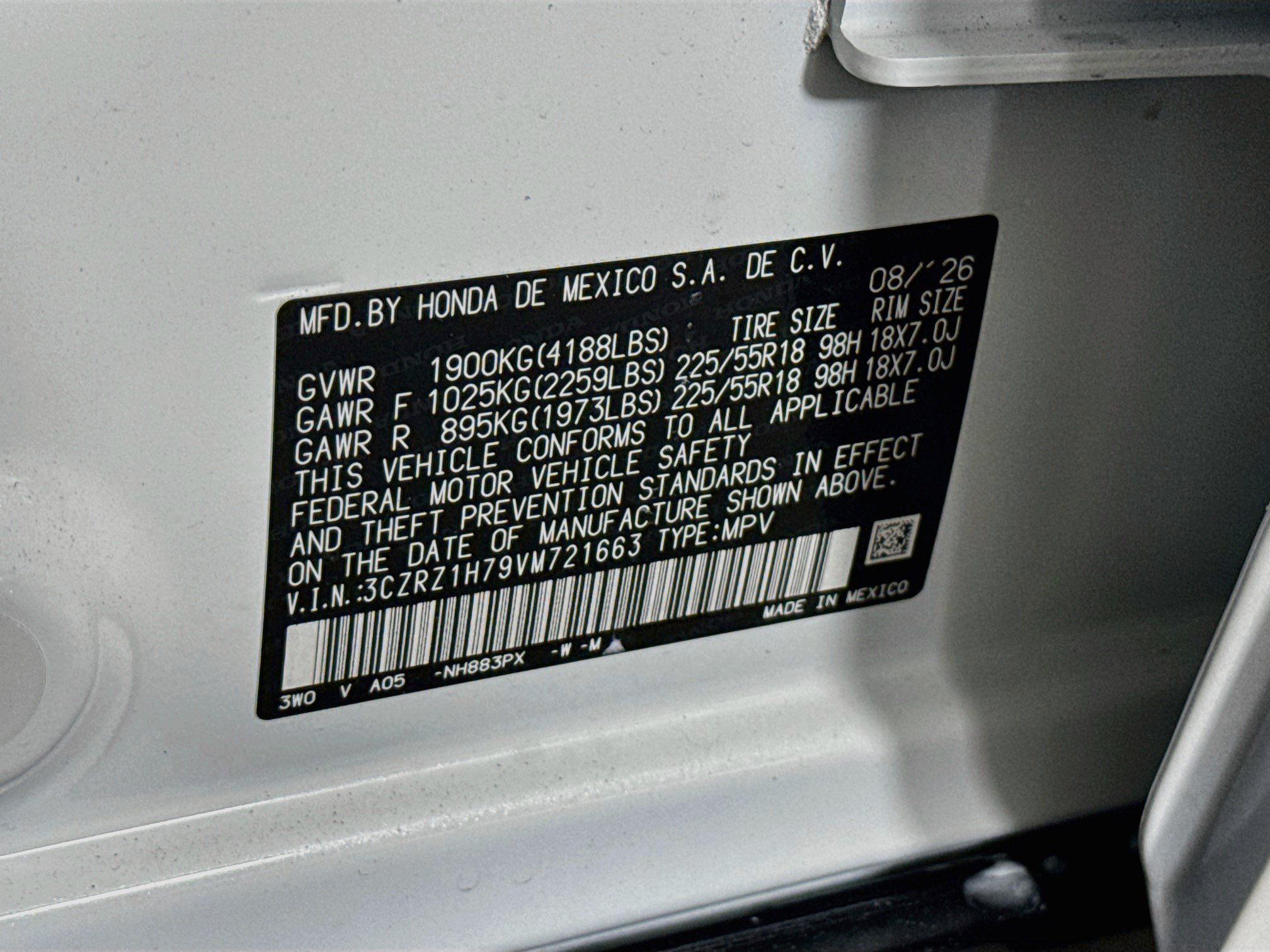 New 2027 Honda HR-V EX-L image 38
