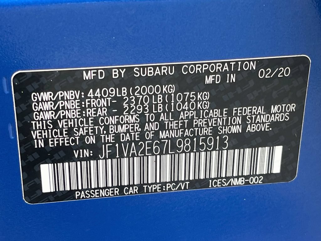 Used 2020 Subaru WRX STI AWD/4WD image 28