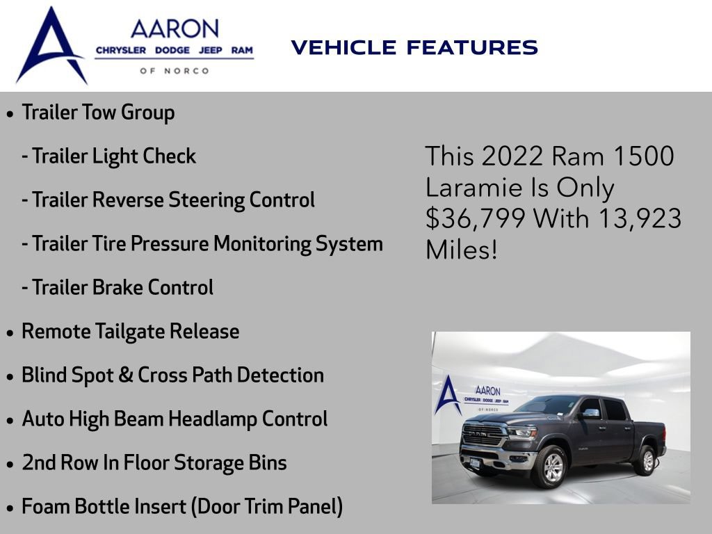 Used 2022 RAM 1500 Laramie AWD/4WD image 9