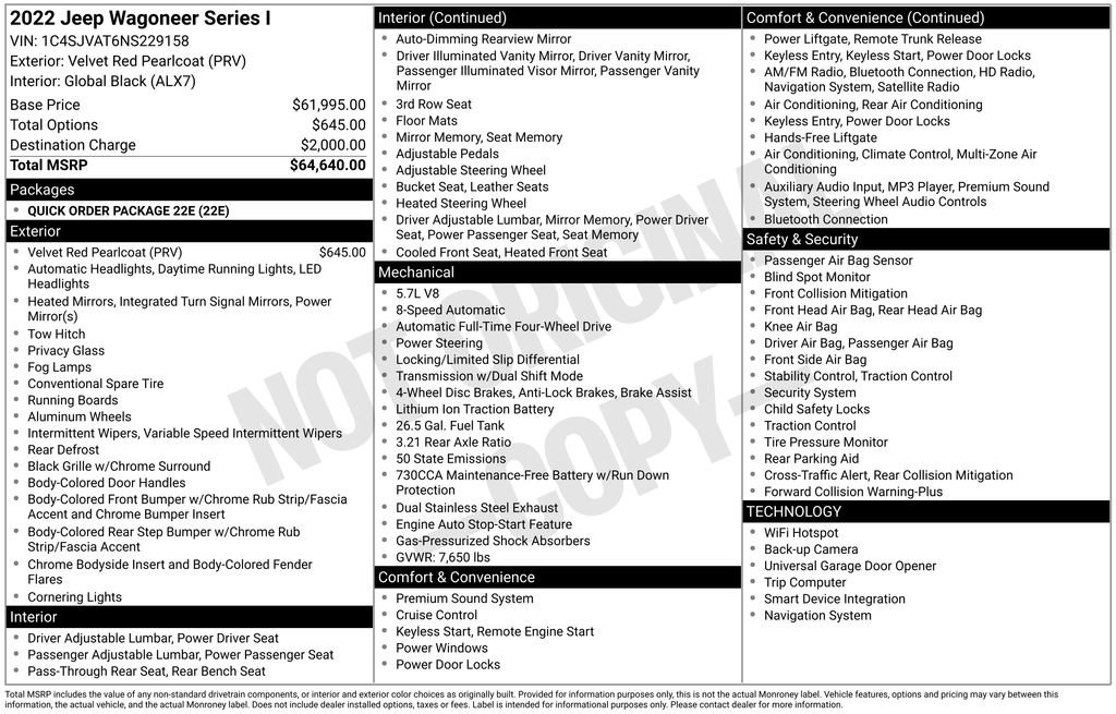 Used 2022 Jeep Wagoneer Series I image 9