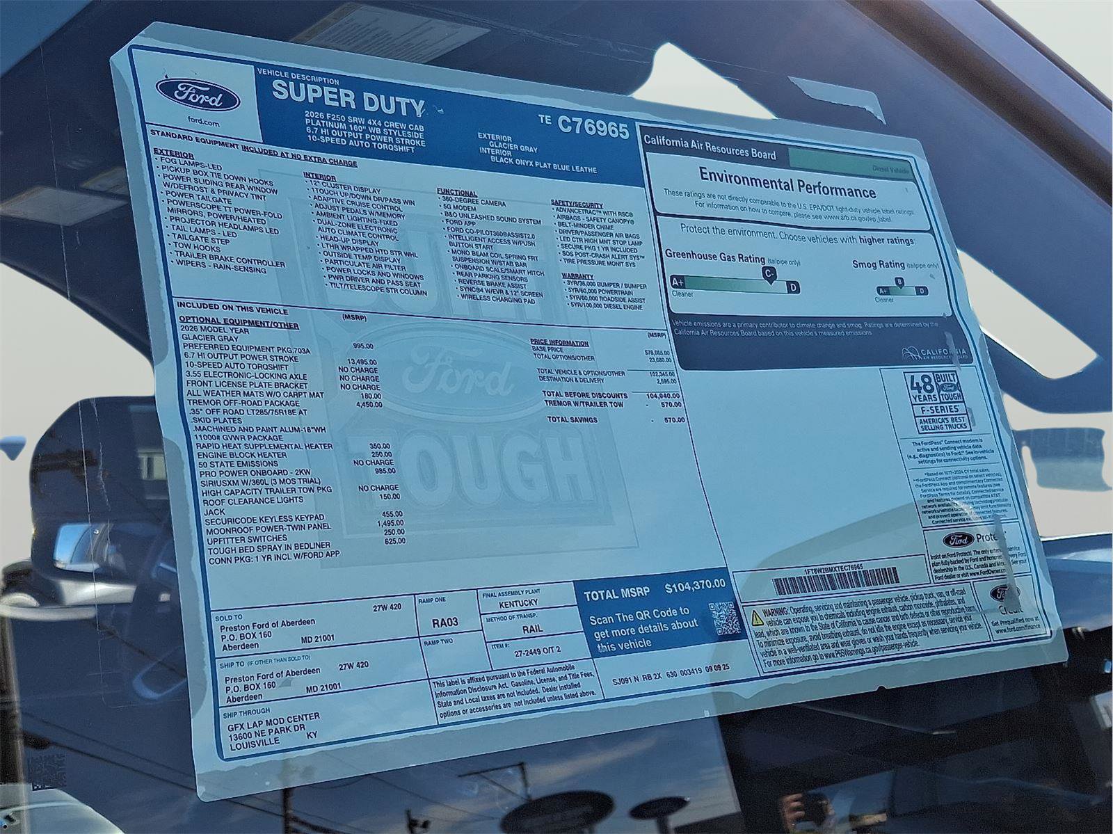 New 2026 Ford F250 Platinum w/ Tremor Off-Road Package image 19