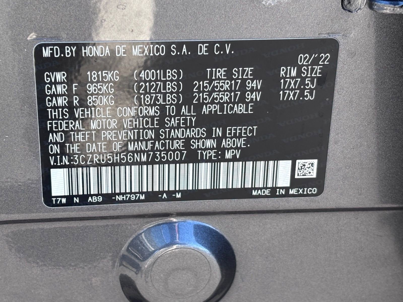 Used 2022 Honda HR-V EX image 33